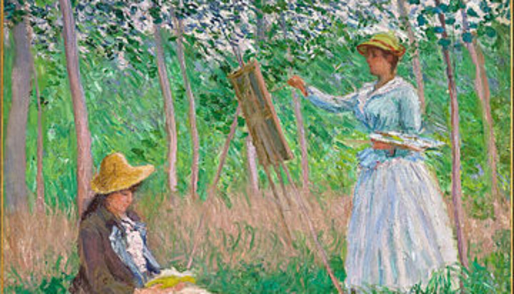 360px-Claude_Monet_-_In_the_Woods_at_Giverny-_Blanche_Hoschedé_at_Her_Easel_with_Suzanne_Hoschedé_Reading_-_Google_Art_Project